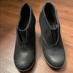 Sperry black wedge shoes